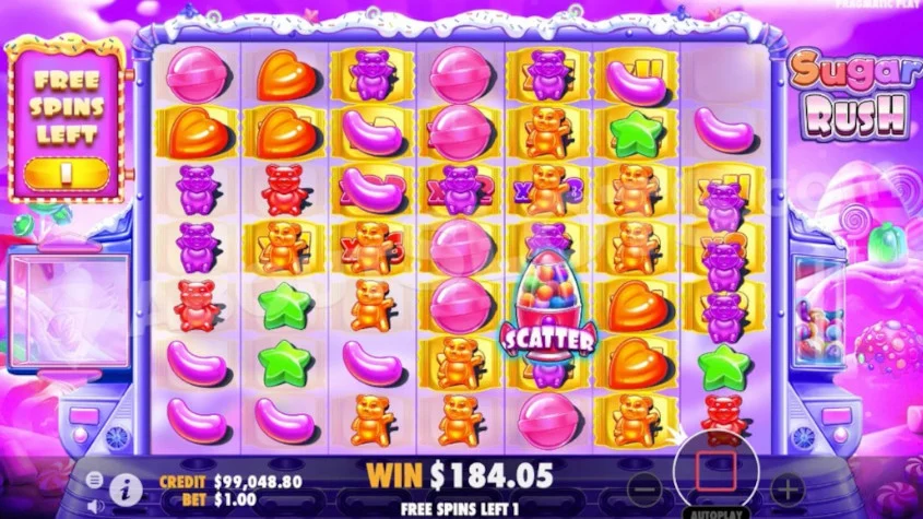 Sugar Rush free spins